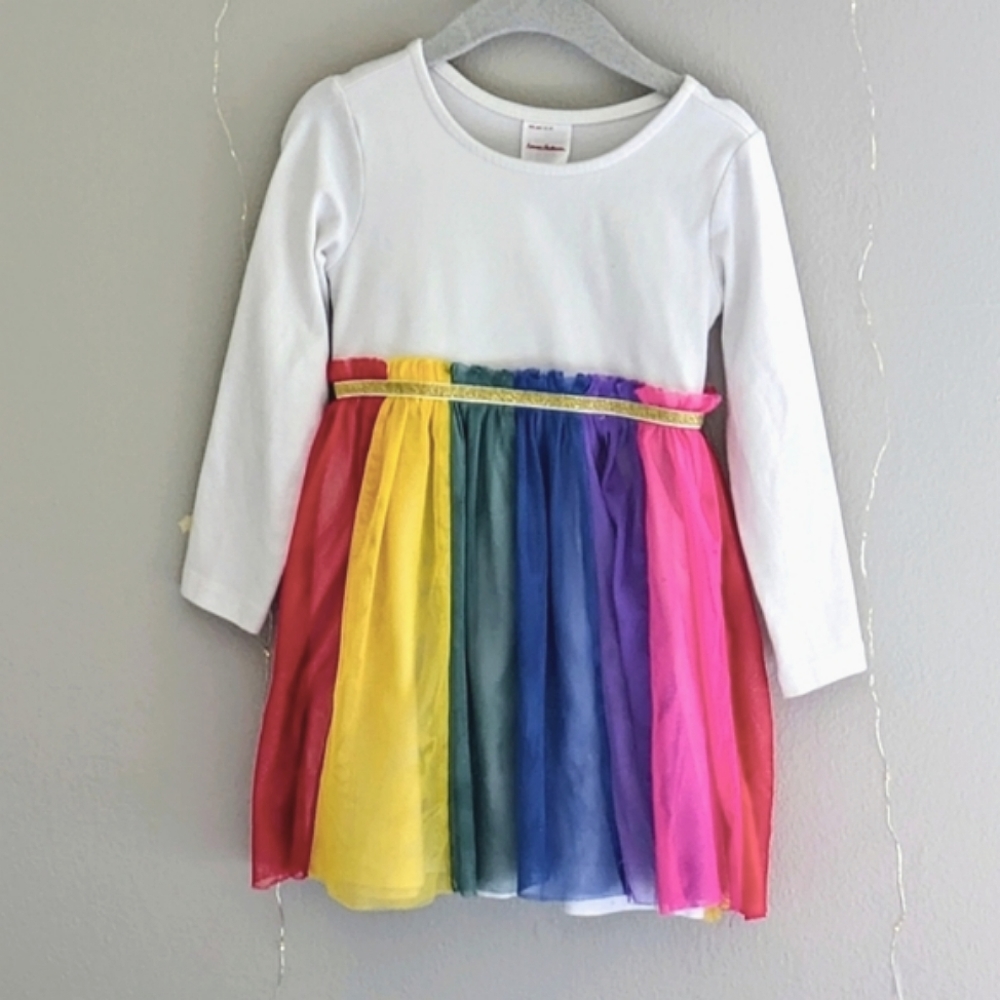 Hanna Andersson size 3t Rainbow Tulle Dress